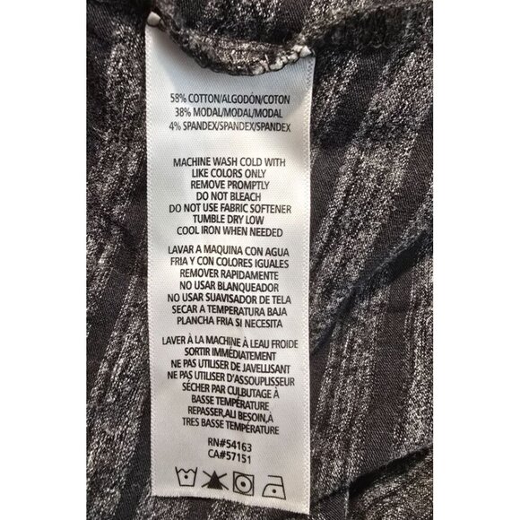 Calvin Klein womens short sleeve shirt SZ XL striped performance stretch pocket - Picture 11 of 12